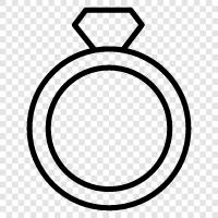 kostbar, Schmuck, Ring, weiß symbol