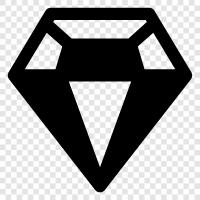 Edelsteine, Schmuck, Diamanten symbol