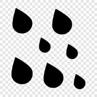 precipitation, drops, mist, droplets icon svg