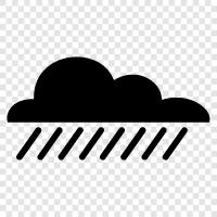 precipitation, cloud, thunderstorm, raindrop icon svg