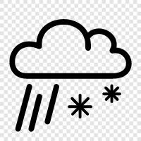 precipitation, winter, snow, ice icon svg