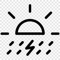 precipitation, rainfall charts, weather, thunderstorms icon svg