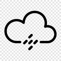 precipitation, wet, cloudy, thunderstorm icon svg