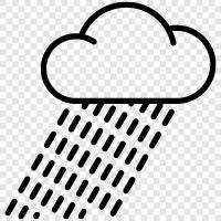 precipitation, shower, thunderstorm, heavy icon svg