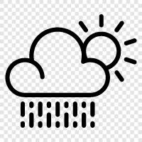 precipitation, thunderstorms, sky, lightening icon svg