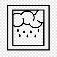 precipitation, clouds, thunderstorms, rainbows icon svg