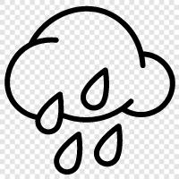 precipitation, weather, atmosphere, clouds icon svg