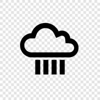 precipitation, heavens, weather, rainfall icon svg