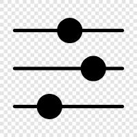 Einstellungen, Optionen, Kontrollen symbol