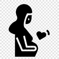 pregnant, pregnant woman, childbirth, labor icon svg