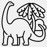 prehistoric, extinct, sauropod, Theropoda icon svg