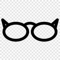 reçeteli gözlükler, gözlükler, güneş gözlükleri, düzeltici lensler ikon svg