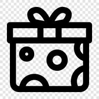 Geschenkbox, Weihnachtsgeschenk, Geburtstagsgeschenk, Ostergeschenk symbol