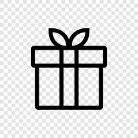 present, give, Christmas, birthday icon svg