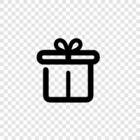 present, present for her, gift for him, birthday icon svg