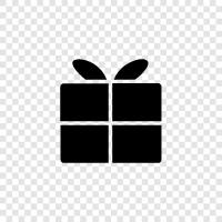 present, present for her, present for him, birthday icon svg