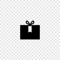 present, present for her, gift for him, gift idea icon svg