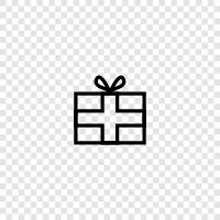 present, birthday, anniversary, Christmas icon svg