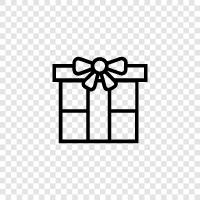 present, birthday, anniversary, Christmas icon svg