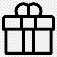 Geschenk, Geschenkgutschein, Geschenkbox, Geschenkverpackung symbol