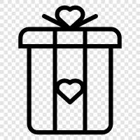 present, present for her, gift for him, gift for her birthday icon svg