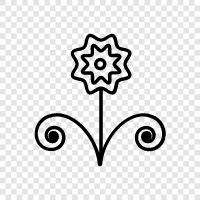 pretty, blossom, fragrance, petals icon svg