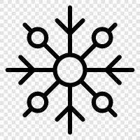 pretty, elegant, snowflakes, delicate icon svg