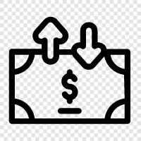 prices, cost of living, money, debts icon svg