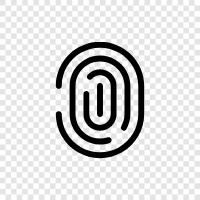 print, fingerprint, identity, criminal icon svg