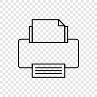 printer cartridge, printer ink, printer paper, printer toner icon svg