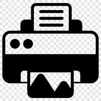 printer cartridge, printer ink, printer paper, printer ribbons icon svg