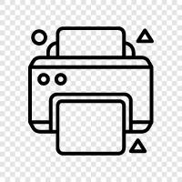 printer ink, printer toner, printer cartridge, printer ribbons icon svg