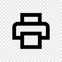 Druckertinte, Druckerpatronen, Tintenstrahldrucker, Laserdrucker symbol