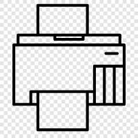 printer, printer cartridge, inkjet printer, laser printer icon svg