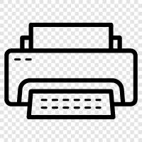 printer paper, HP printer, Canon printer, Brother printer icon svg