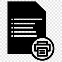 Printing, Documents, Print Document icon svg