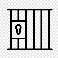 prison cell, prison life, prison system, Prison icon svg