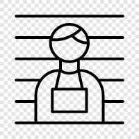 prison, criminal, inmate, convictry icon svg