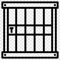 prison, jailbreak, jailbreaking, incarcerated icon svg