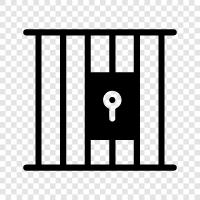 Gefängnis, Abriegelung, Inhaftierung, Internierung symbol