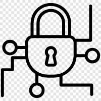 privacy, security, digital encryption icon svg