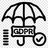 privacy, data, regulation, GDPR icon svg