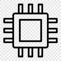 processor, chip, central processing unit, cpu icon svg