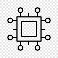 Processor, Processor Intel, CPU architecture, processor clock speed icon svg