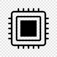 processors, microprocessors, central processing unit, CPU cores icon svg