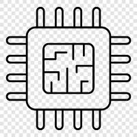 processors, central processing units, CPUs, microprocessors icon svg