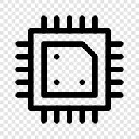 Prozessoren, zentrale Verarbeitungseinheit, CPUs, Mikroprozessoren symbol