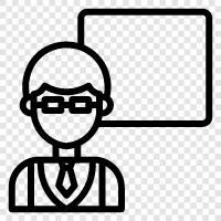 professor, classes, education, curriculum icon svg