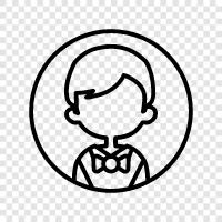 profile, children, youngsters, teens icon svg