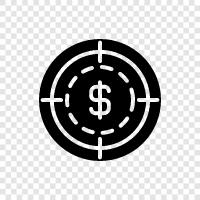 profit, target, goal, objective icon svg